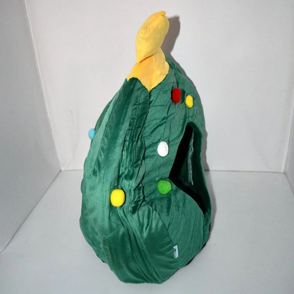 Pet Fang Christmas Cat House with Tree Shape - Cat & Dog Bed, 17.7 x 15.7 in, NW